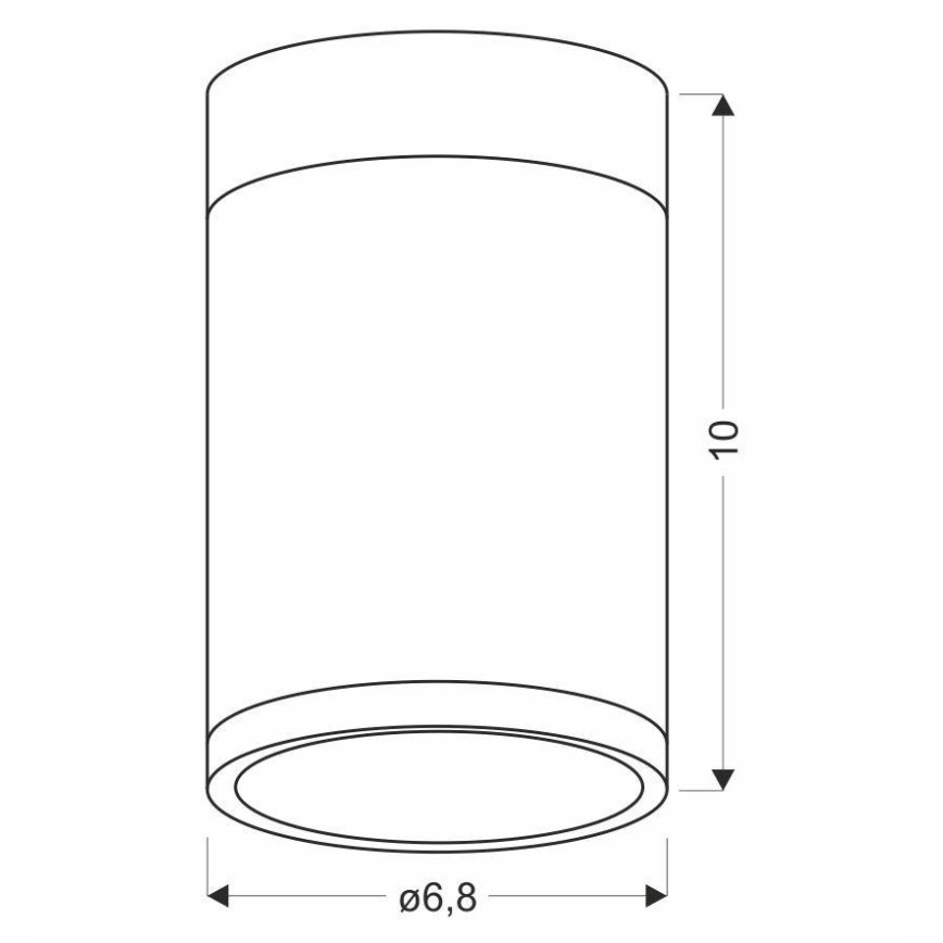 Plafonjera TUBA GU10/15W/230V