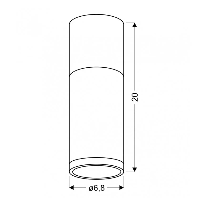 Plafonjera TUBA GU10/15W/230V