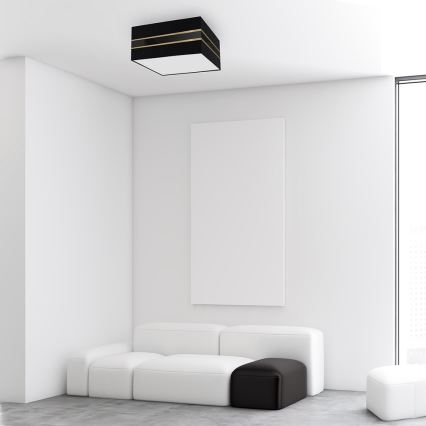 Plafonjera ULTIMO 2xE27/60W/230V crni