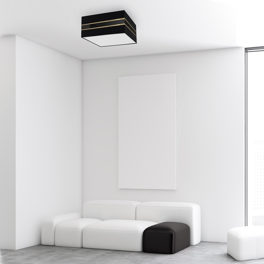 Plafonjera ULTIMO 2xE27/60W/230V crni