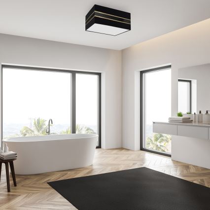 Plafonjera ULTIMO 2xE27/60W/230V crni