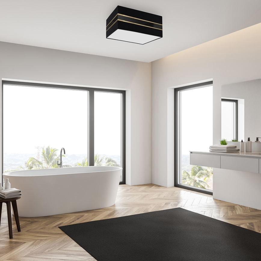 Plafonjera ULTIMO 2xE27/60W/230V crni