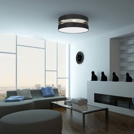 Plafonjera ULTIMO 2xE27/60W/230V crni