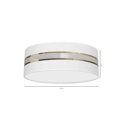 Plafonjera ULTIMO 3xE27/60W/230V bela
