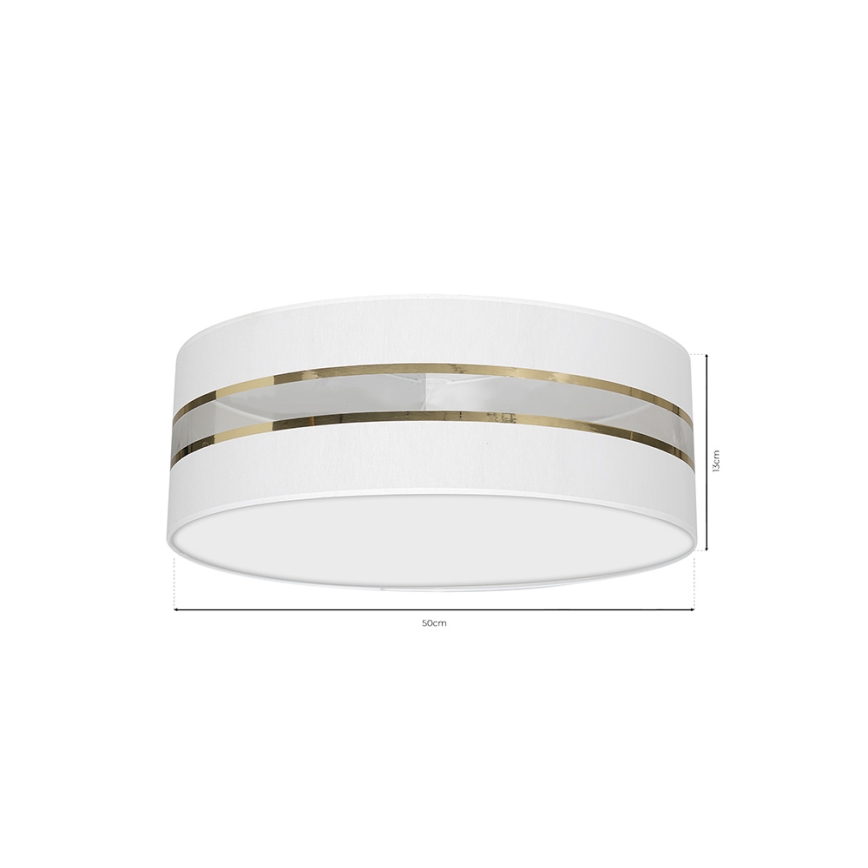 Plafonjera ULTIMO 3xE27/60W/230V bela