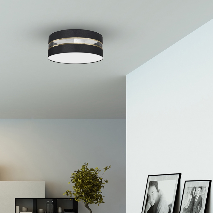 Plafonjera ULTIMO 3xE27/60W/230V crni