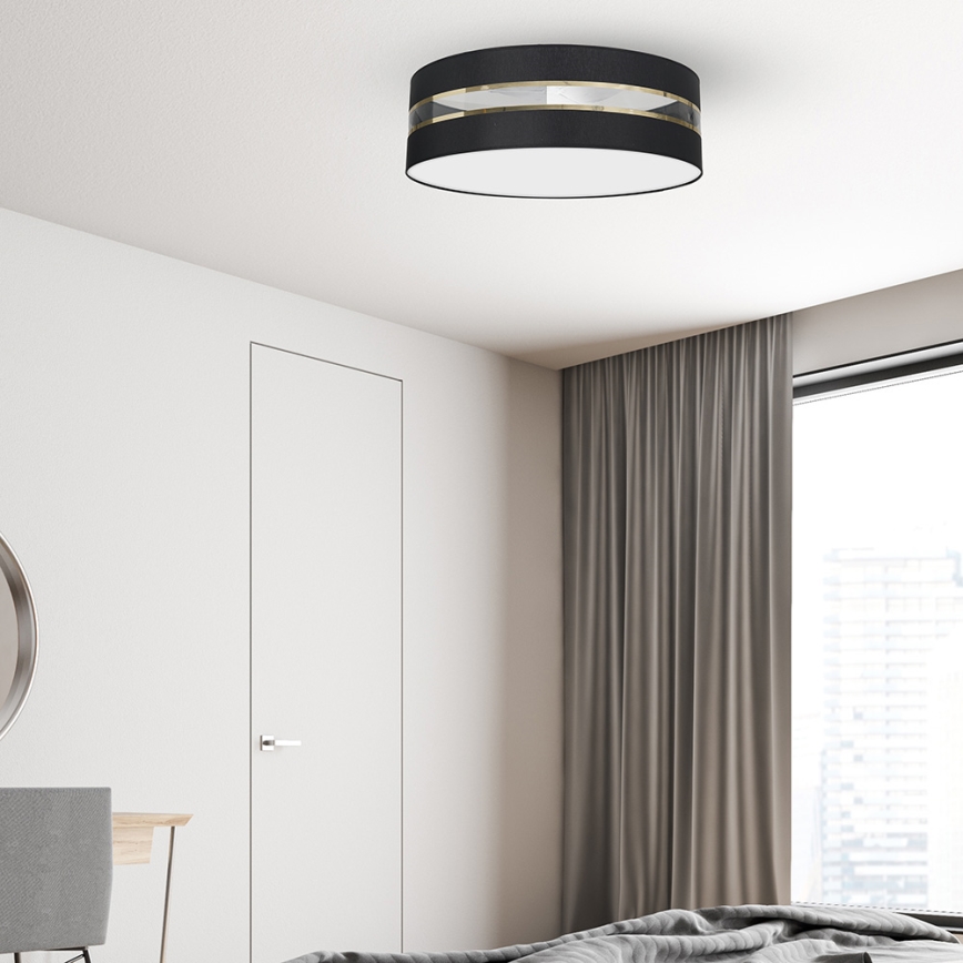 Plafonjera ULTIMO 3xE27/60W/230V crni