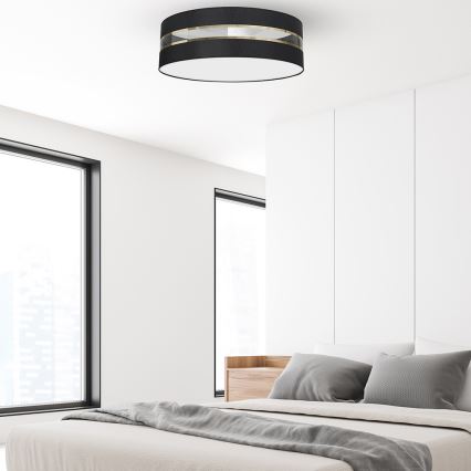 Plafonjera ULTIMO 3xE27/60W/230V crni