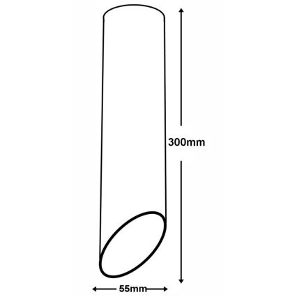 Plafonjera VALDA 1xGU10/60W/230V crni