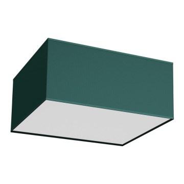 Plafonjera VERDE 2xE27/60W/230V 40x40 cm zelena
