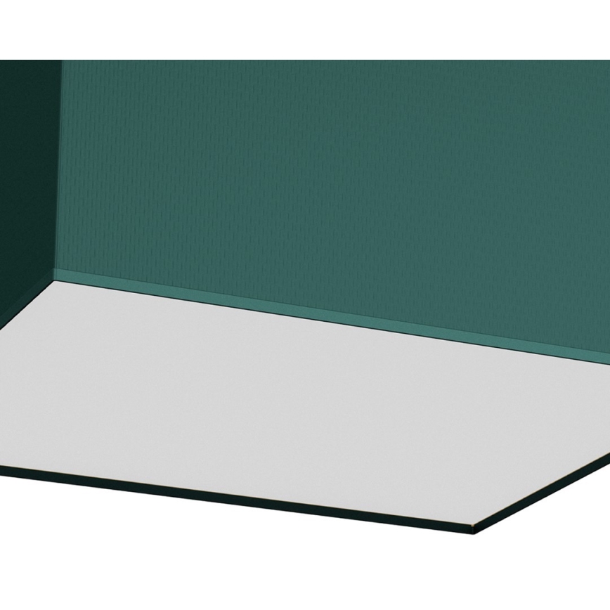 Plafonjera VERDE 2xE27/60W/230V 40x40 cm zelena