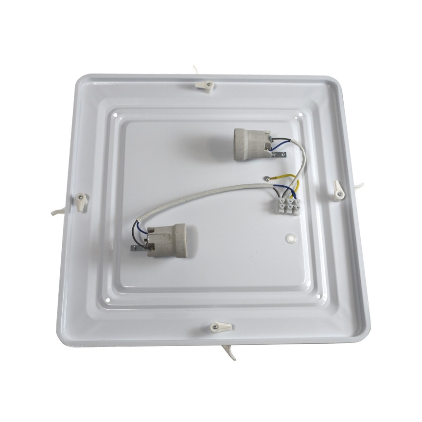 Plafonjera VITAL 2xE27/60W/230V mat krom
