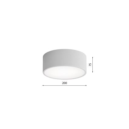 Plafonjera za kup. CLEO 1xE27/24W/230V pr. 20 cm siv IP54