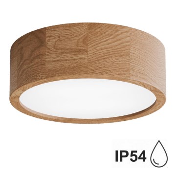 Plafonjera za kup. CLEO 2xE27/24W/230V IP54 pr. 27,5 cm hrast