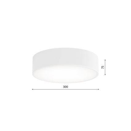 Plafonjera za kup. CLEO 2xE27/24W/230V pr. 30 cm bela IP54
