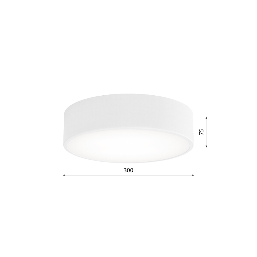 Plafonjera za kup. CLEO 2xE27/24W/230V pr. 30 cm bela IP54