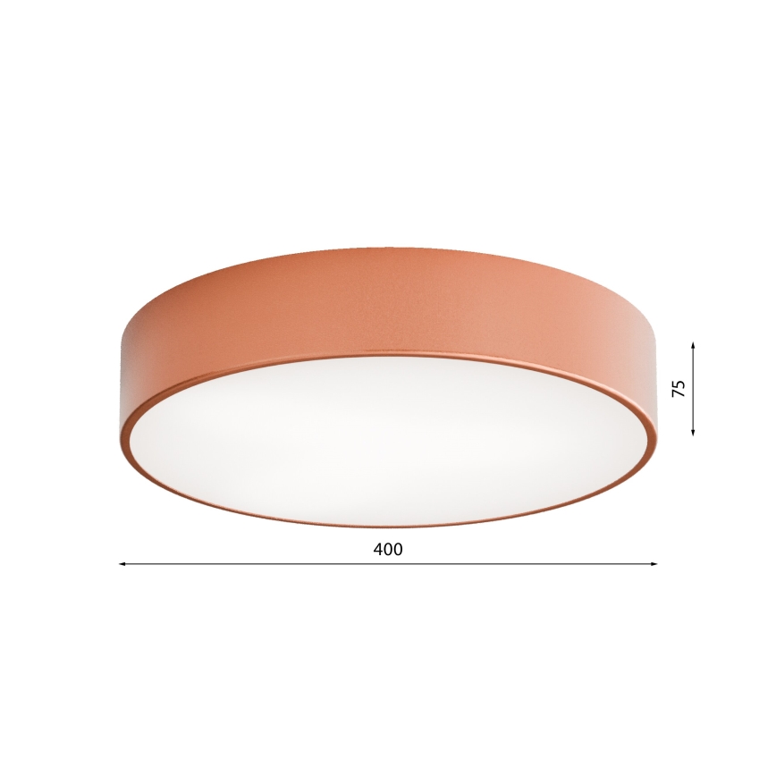 Plafonjera za kup. CLEO 3xE27/24W/230V Indust. 40 cm bakrena IP54