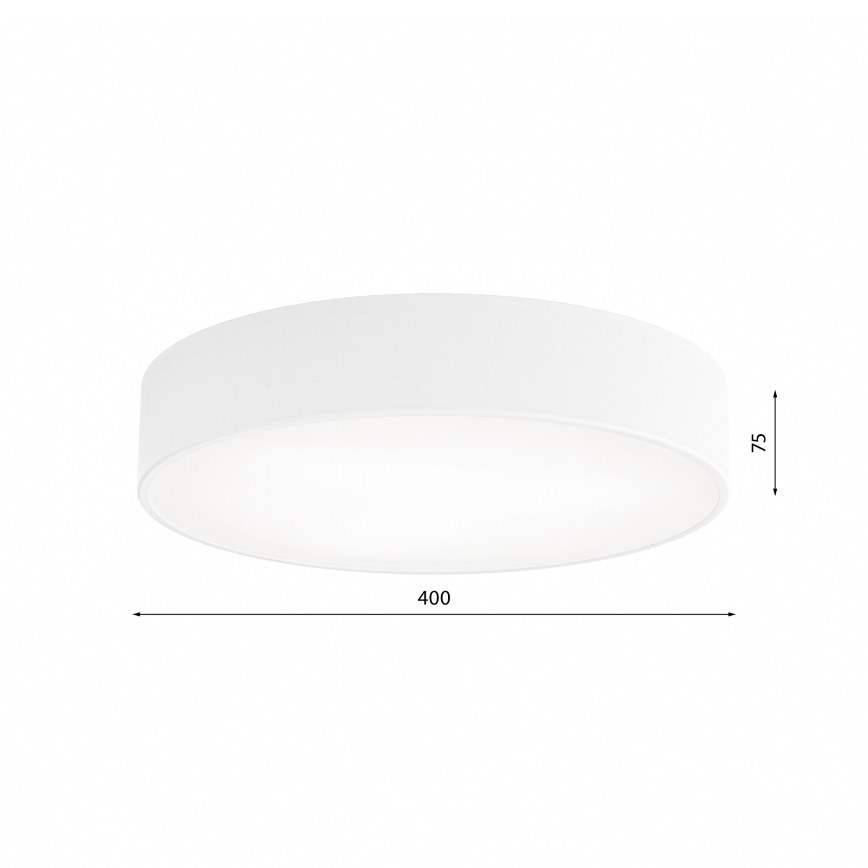 Plafonjera za kup. CLEO 3xE27/24W/230V pr. 40 cm bela IP54