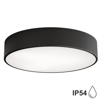 Plafonjera za kup. CLEO 3xE27/24W/230V pr. 40 cm crni IP54