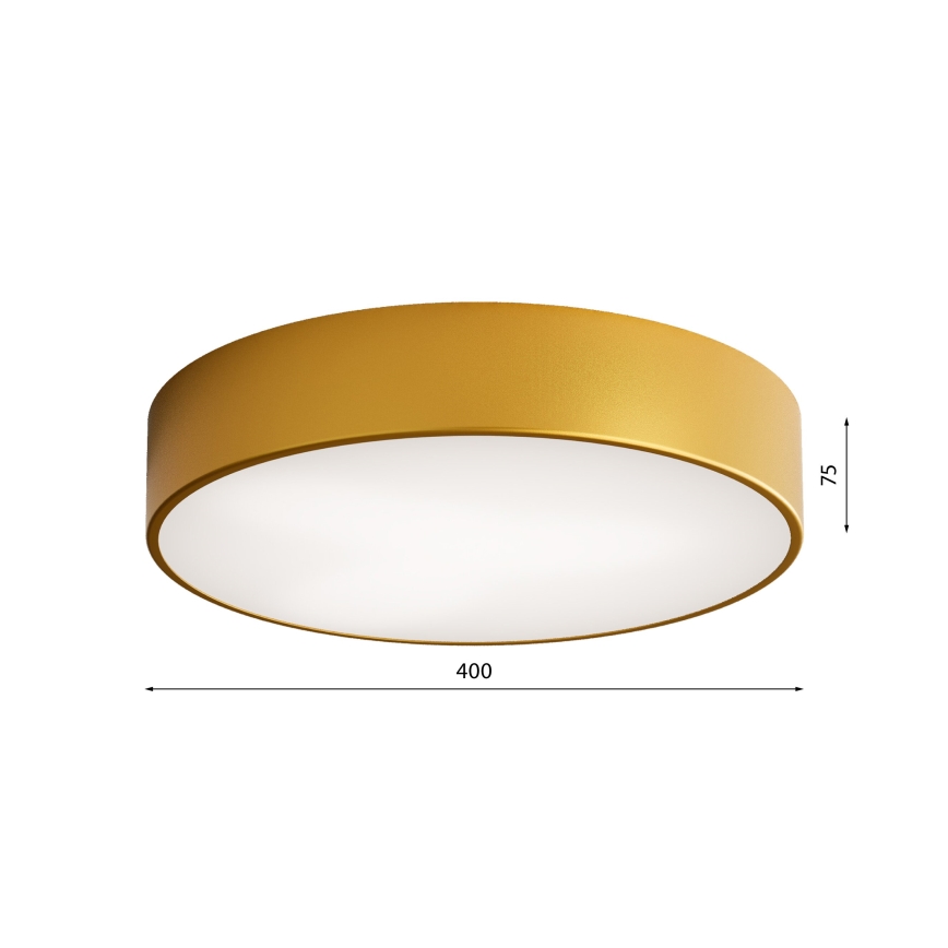 Plafonjera za kup. CLEO 3xE27/24W/230V pr. 40 cm zl. IP54