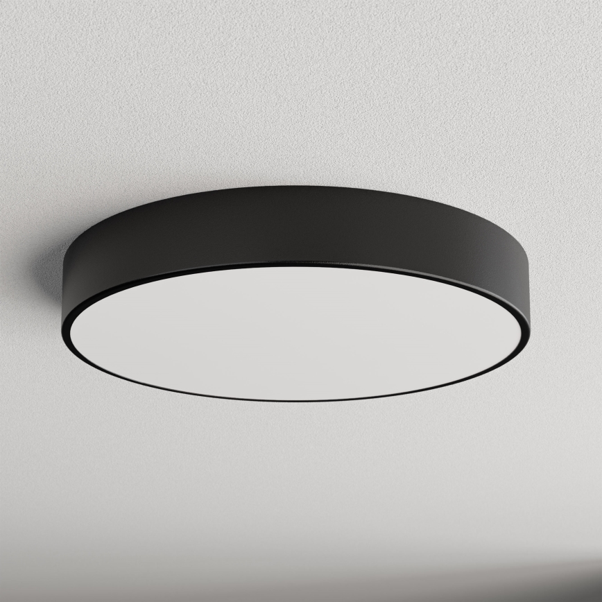 Plafonjera za kup. CLEO 4xE27/24W/230V pr. 50 cm crni IP54
