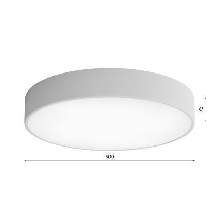 Plafonjera za kup. CLEO 4xE27/24W/230V pr. 50 cm siv IP54