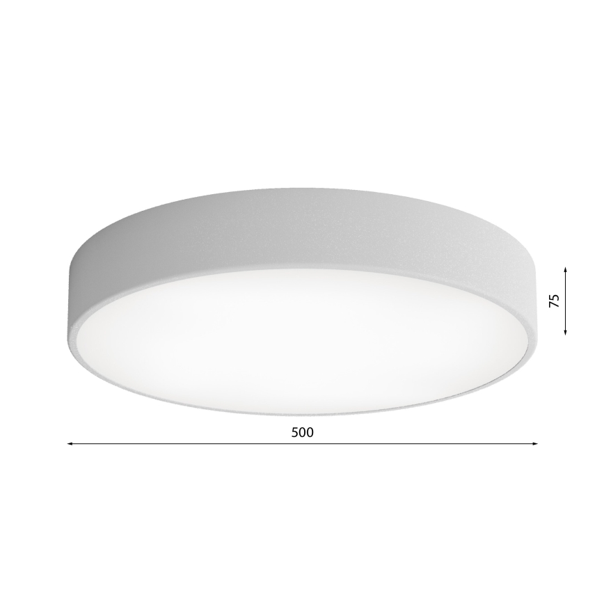 Plafonjera za kup. CLEO 4xE27/24W/230V pr. 50 cm siv IP54