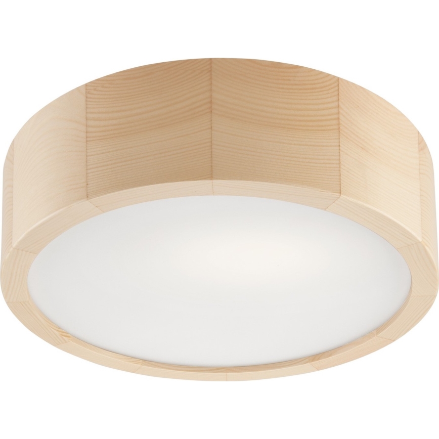 Plafonjera za kup. NATURAL 2xE27/15W/230V IP54 bor ø 27 cm - FSC sertifikovano