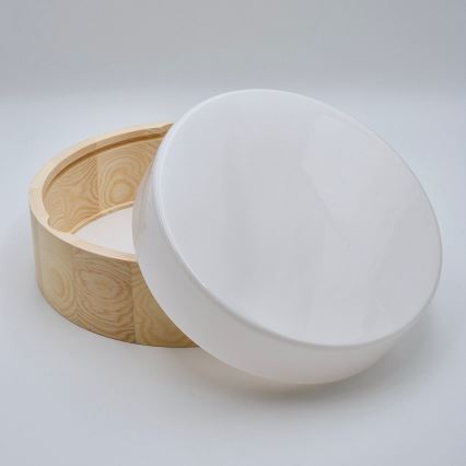 Plafonjera za kup. NATURAL 2xE27/15W/230V IP54 bor ø 27 cm - FSC sertifikovano