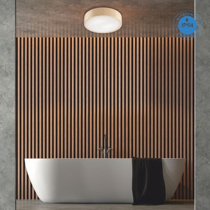 Plafonjera za kup. NATURAL 3xE27/15W/230V IP54 bor ø 37 cm - FSC sertifikovano