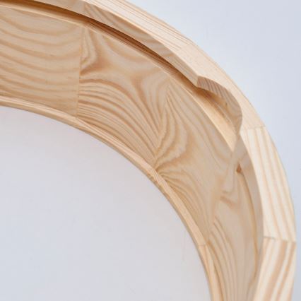 Plafonjera za kup. NATURAL 3xE27/15W/230V IP54 bor ø 37 cm - FSC sertifikovano