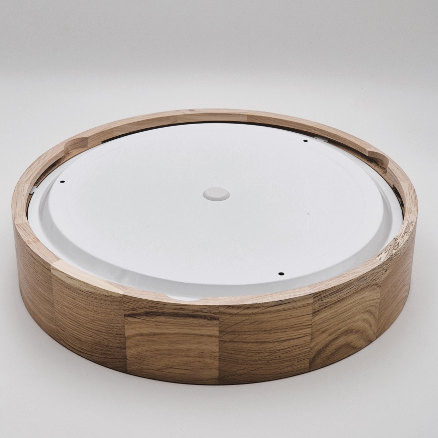Plafonjera za kup. OAK 3xE27/15W/230V hrast ø 37 cm IP54 - FSC sertifikovano
