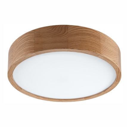 Plafonjera za kup. OAK 3xE27/15W/230V hrast ø 37 cm IP54 - FSC sertifikovano