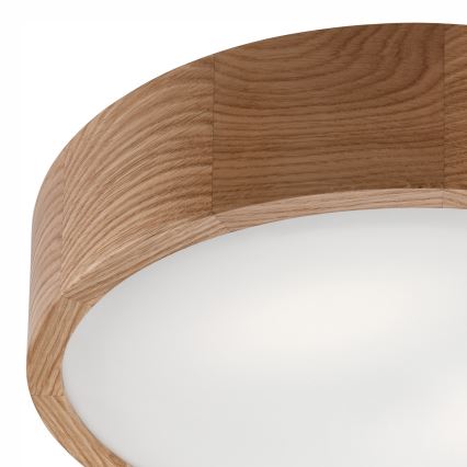 Plafonjera za kup. OAK 3xE27/15W/230V hrast ø 37 cm IP54 - FSC sertifikovano