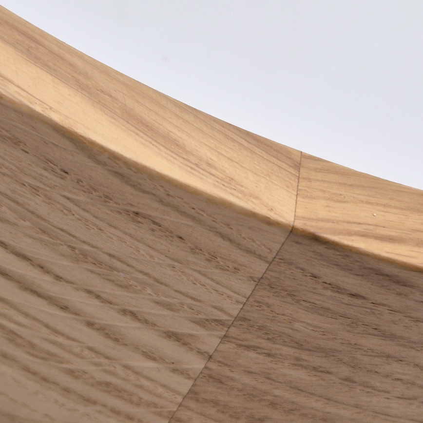 Plafonjera za kup. OAK 3xE27/15W/230V hrast ø 37 cm IP54 - FSC sertifikovano