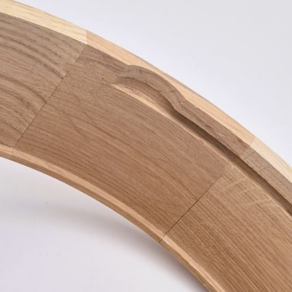 Plafonjera za kup. OAK 3xE27/15W/230V hrast ø 37 cm IP54 - FSC sertifikovano
