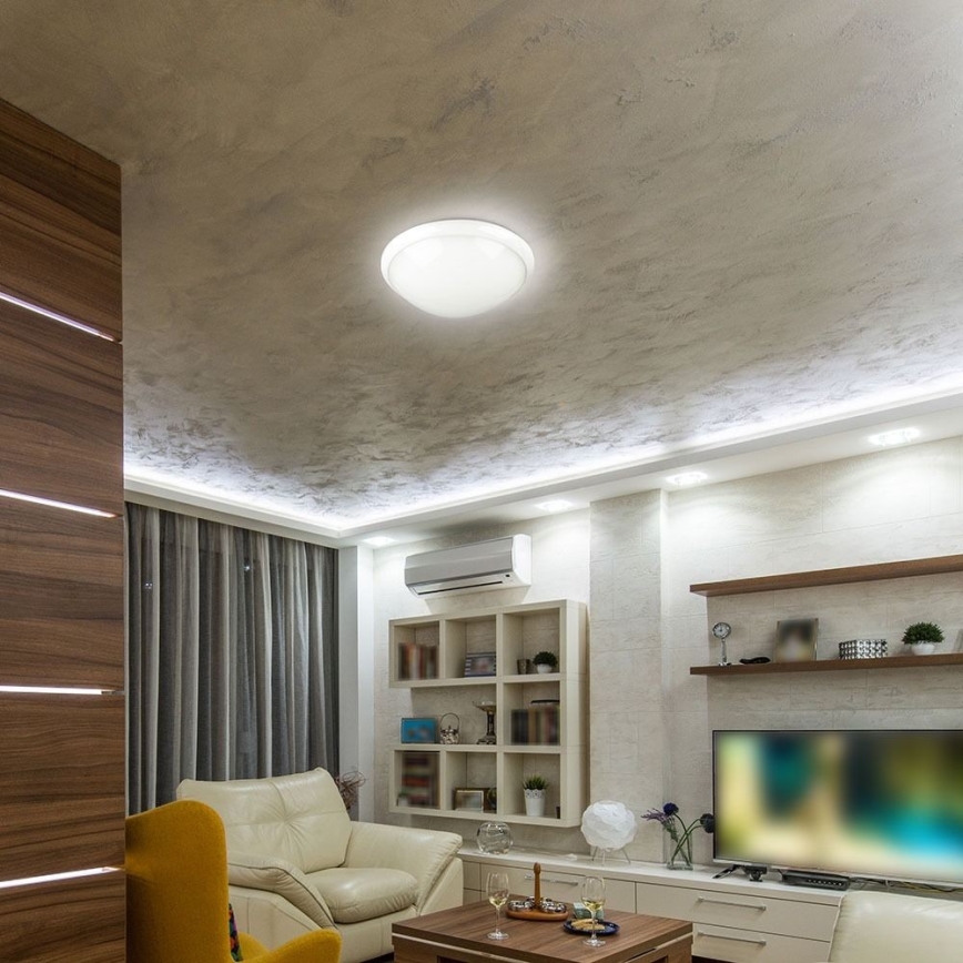 Plafonjera za kup. sa senz. 1xE27/60W/230V IP44 ø 29,6 cm