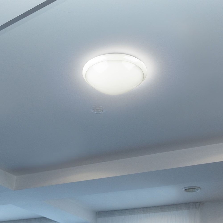Plafonjera za kup. sa senz. 1xE27/60W/230V IP44 ø 29,6 cm