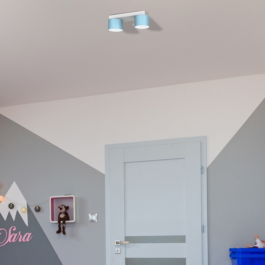 Plafonska svetiljka DIXIE 2xGX53/11W/230V plava