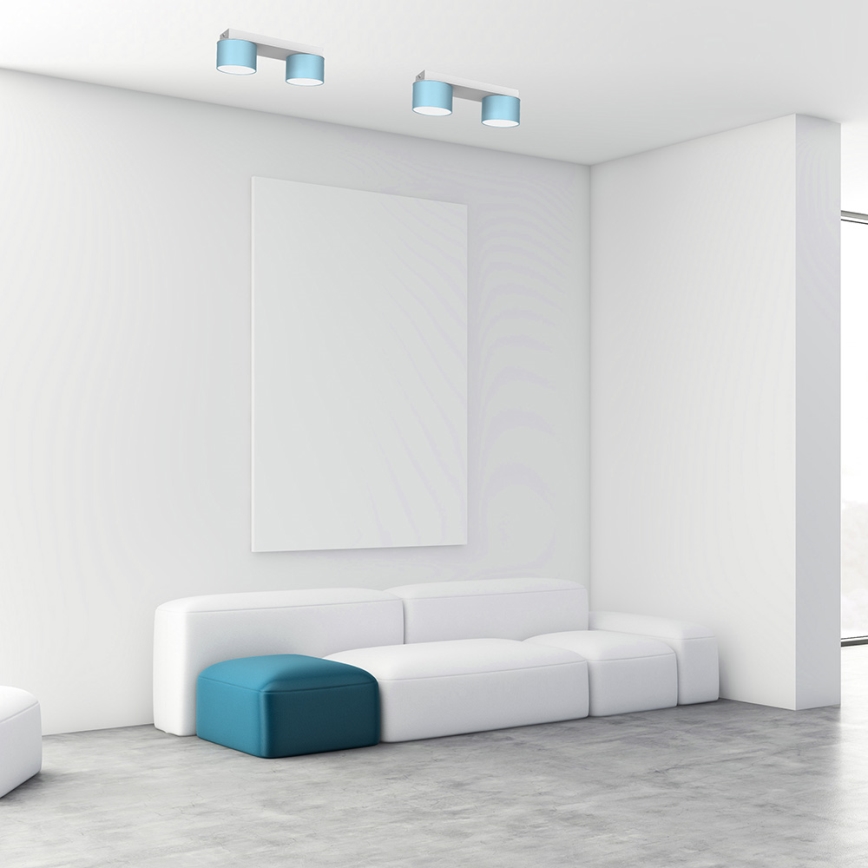 Plafonska svetiljka DIXIE 2xGX53/11W/230V plava