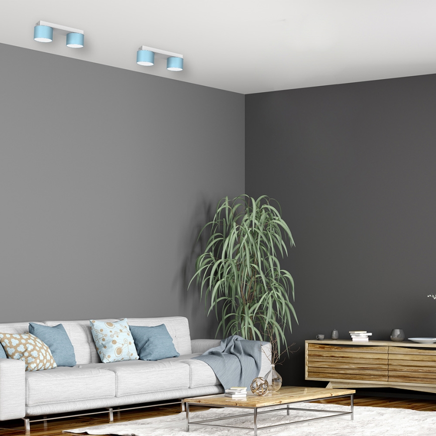 Plafonska svetiljka DIXIE 2xGX53/11W/230V plava