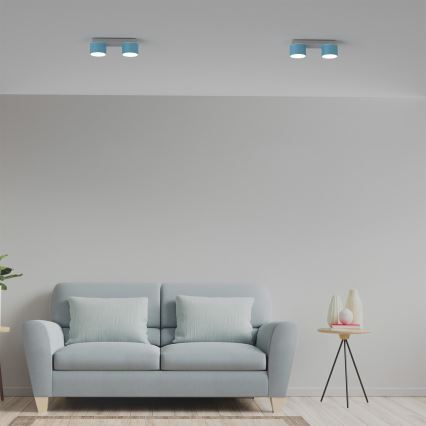 Plafonska svetiljka DIXIE 2xGX53/11W/230V plava