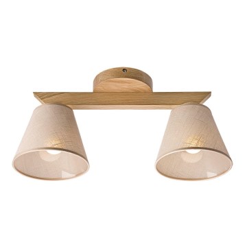 Plafonski luster ANTONIO 2xE14/40W/230V hrast