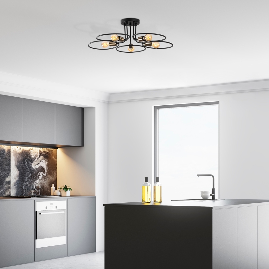 Plafonski luster CIRCLE 5xE27/40W/230V