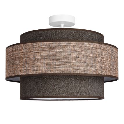 Plafonski luster GRACE 1xE27/60W/230V, prečnik 40 cm, braon/bež