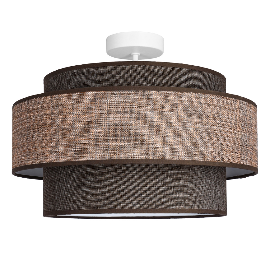 Plafonski luster GRACE 1xE27/60W/230V, prečnik 40 cm, braon/bež