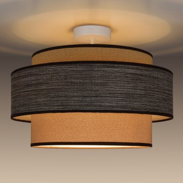 Plafonski luster GRACE 1xE27/60W/230V, prečnik 40 cm, krem/braon