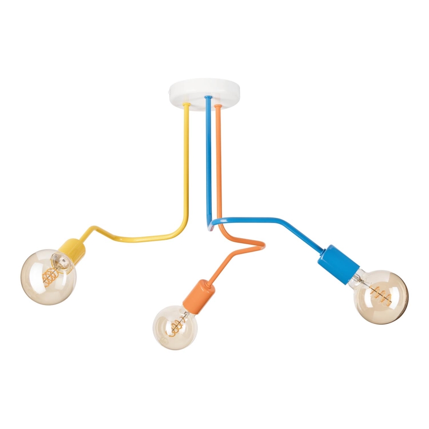 Plafonski luster MATYLDA 3xE27/60W/230V višebojan