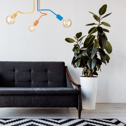 Plafonski luster MATYLDA 3xE27/60W/230V višebojan