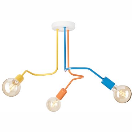 Plafonski luster MATYLDA 3xE27/60W/230V višebojan